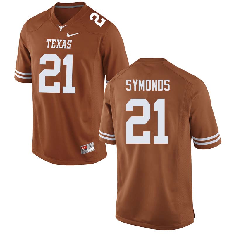 Men #21 Turner Symonds Texas Longhorns College Football Jerseys Sale-Orange